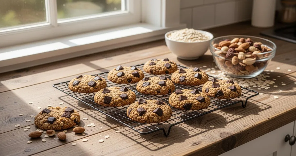 Comment préparer des cookies au chocolat, muesli et noix de coco sans gluten et sans lactose