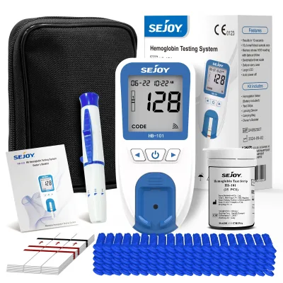 Analyseur d'hémoglobine portable avec bandelettes