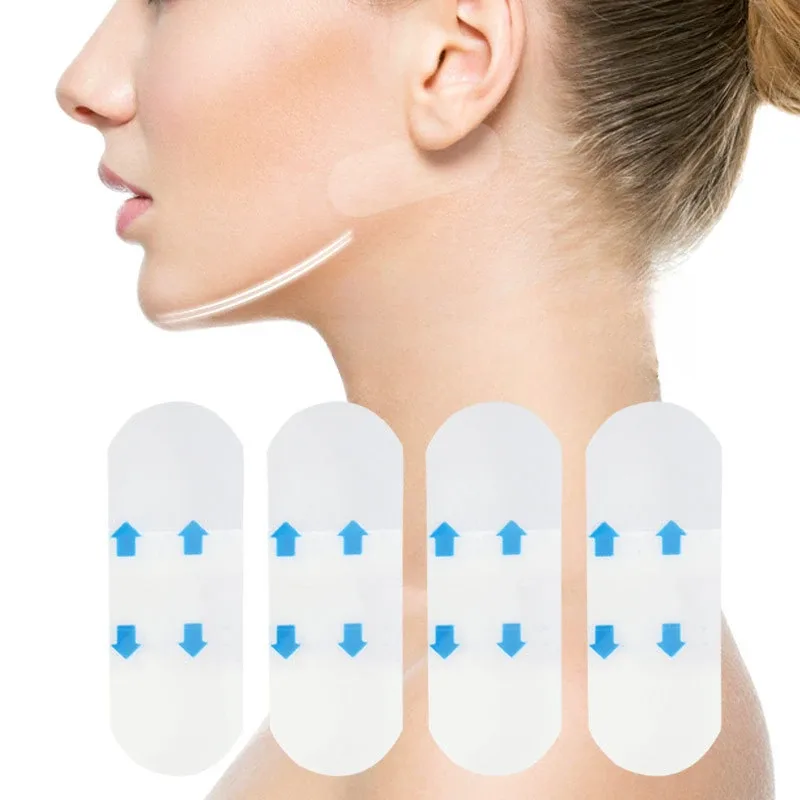 Autocollants lift visage en plastique, 40 ou 80 pièces