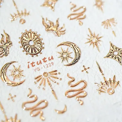 Autocollants pour ongles lune et étoiles – image 2