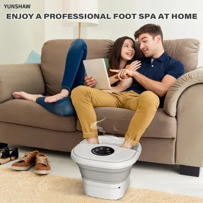 Bain de pieds électrique pliable à bulles – image 2