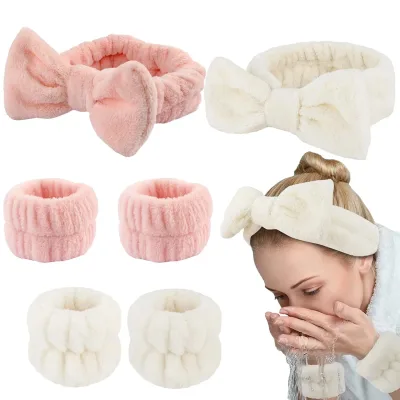 Bandeau et bracelet éponge pour lavage du visage