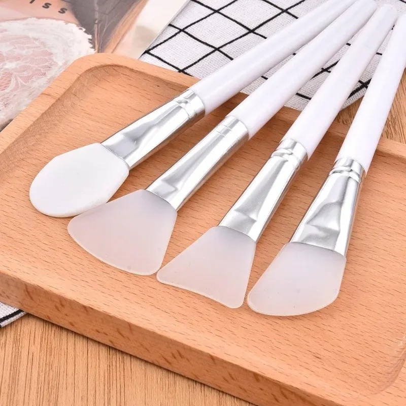 Brosses à masque facial en silicone, lot de 4