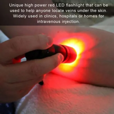 Détecteur de veines LED rouge portable – image 3