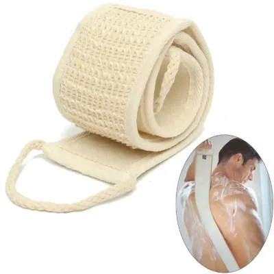 Éponge de loofah avec sangle dorsale beige