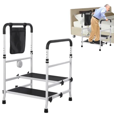 Marchepied d'appoint en acier à accoudoirs