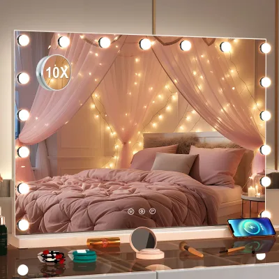 Miroir de maquillage à LED 80 × 60 cm