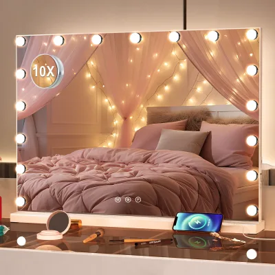 Miroir de maquillage à LED 80 × 60 cm – image 2