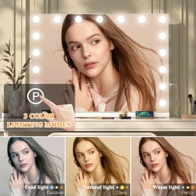 Miroir de maquillage LED à 10 lumières