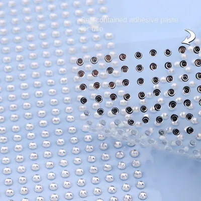 Perles adhésives pour visage et cheveux, 2, 3 et 4 mm – image 2