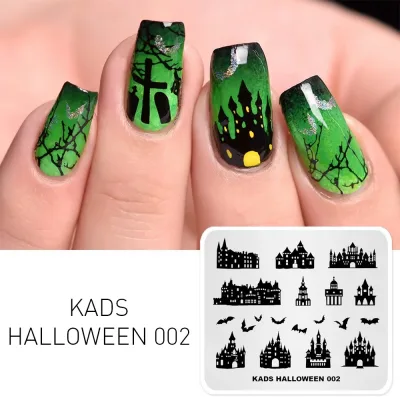 Plaque de tamponnage Halloween en acier inoxydable – image 3