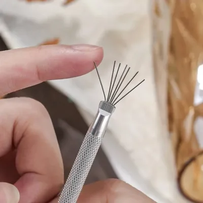Stylo à ongles à 7 pointes en acier inoxydable – image 3
